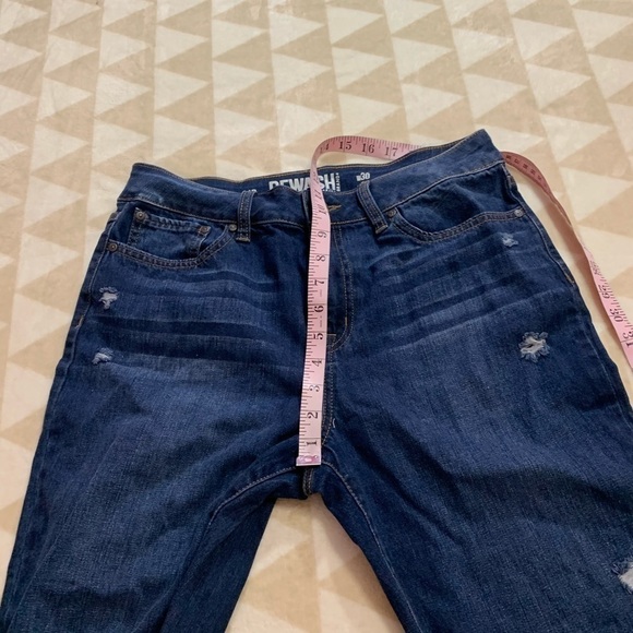 Rewash dark distressed raw hem skinny jeans 30 - Picture 4 of 5